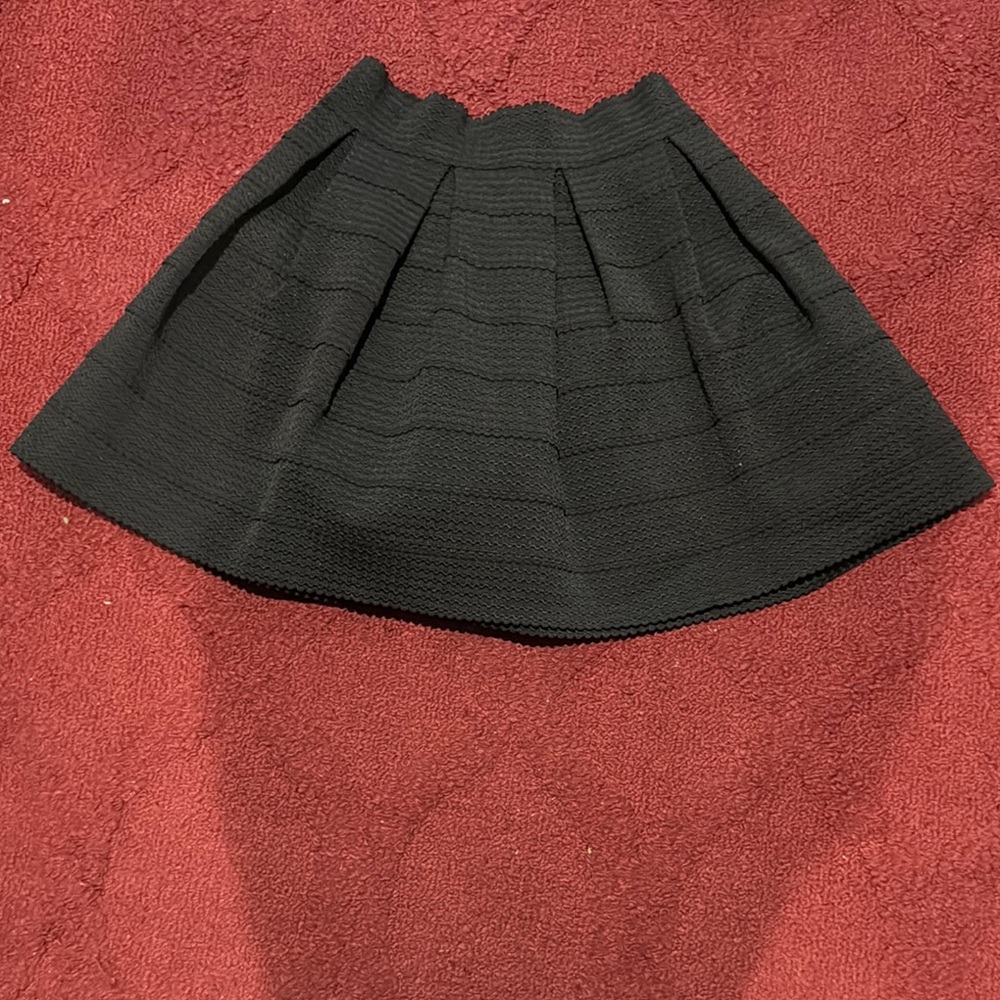 Express Elegant Black Pleated Skirt